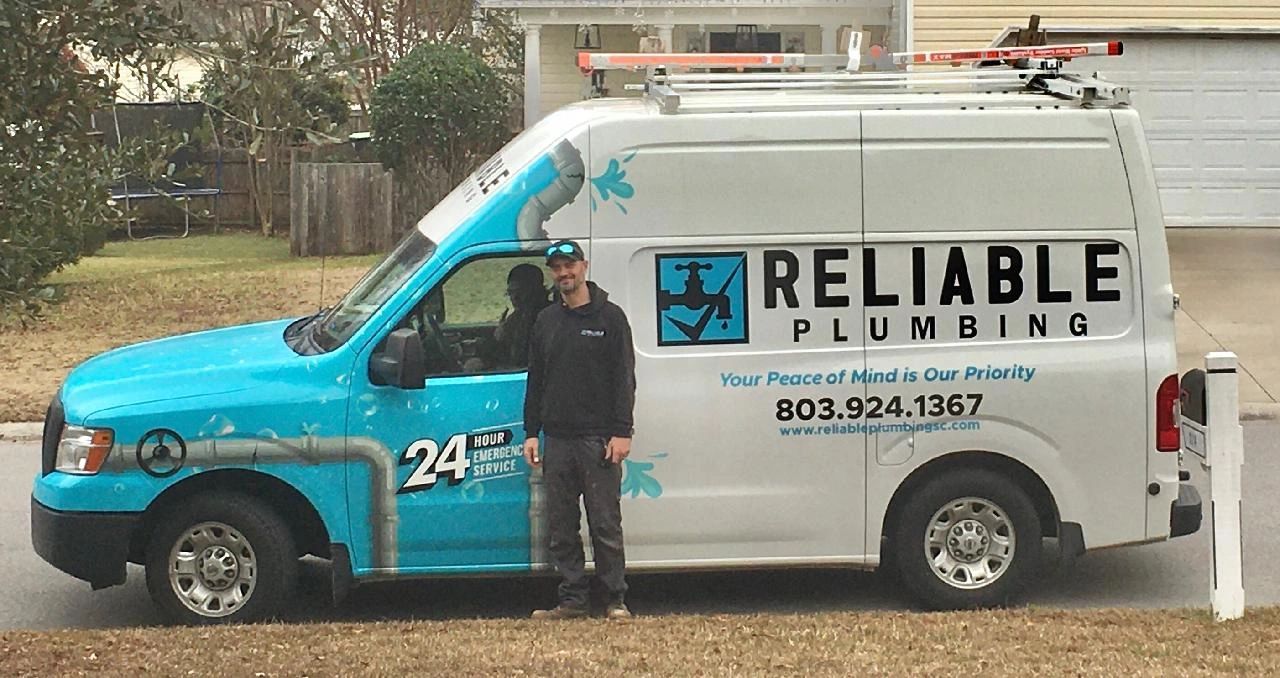 Reliable Plumbing service van from its public homepage